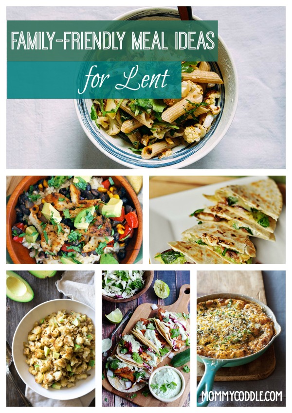 A great round-up of #meatless meal ideas for Lent that family (and kids!) will love.