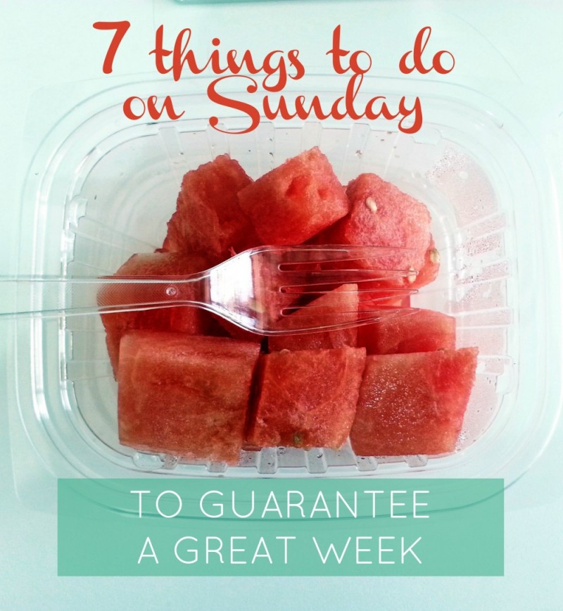 This is a great post of things to do on Sunday to kick off a great week. Love her ideas.