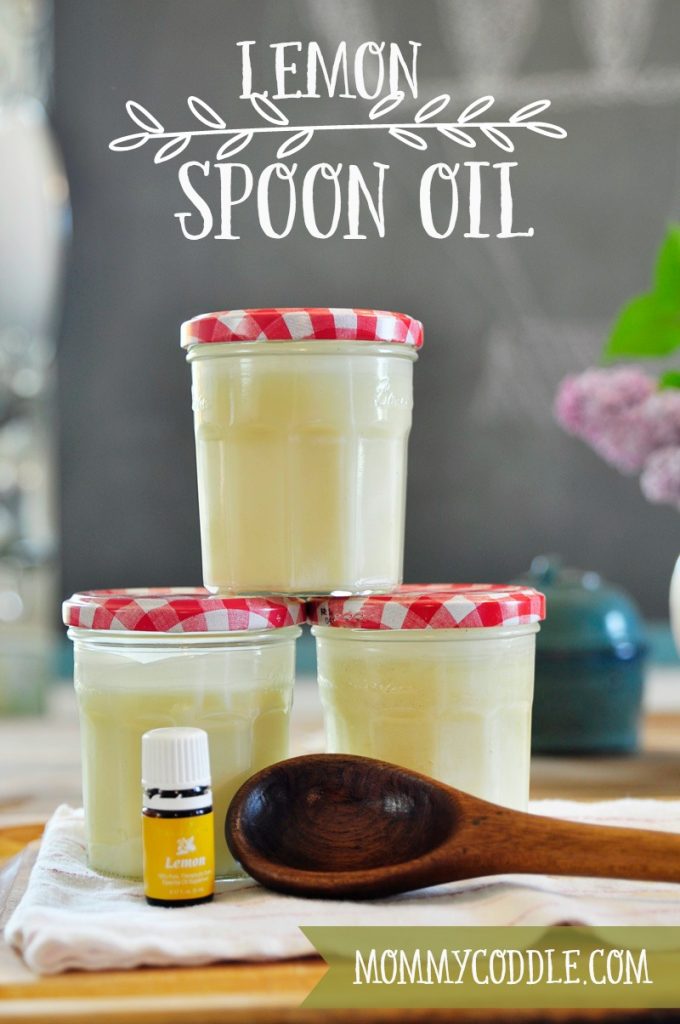 This is a great recipe for a spoon oil for seasoning and treating any wood utensils, bowls or cutting boards in your kitchen. This blogger also uses it for her butcher block countertops.